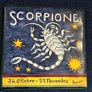 SCORPIO tile trivet.  6 x 6